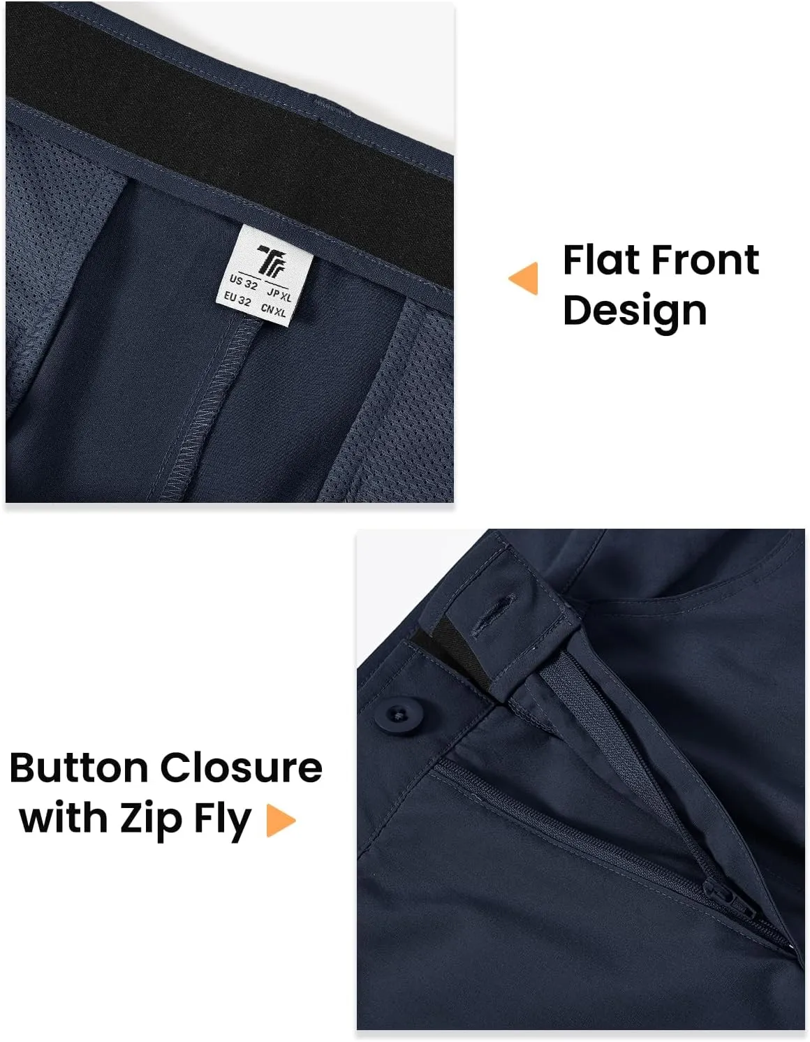 TBMPOY Men's Golf Pants Classic Fit Dress Work Pants Lightweight Comfortable Business Casual Pants with 5 Pockets