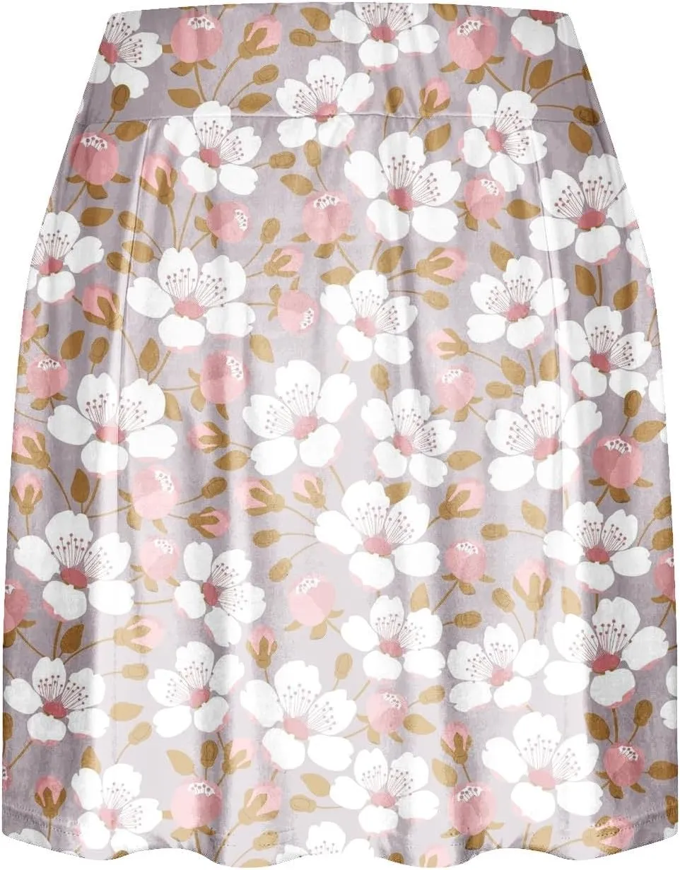 Tennis Skirts For Women With Shorts Lounge 2024 Printed Mid Rise Workout Shorts False 2 Piece Sets Loose Fit Shorts