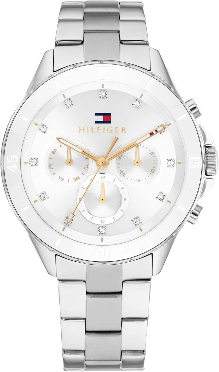 Tommy Hilfiger Women's Quartz Multifunction Watch - Stainless Steel Wristwatch - 5ATM/50 Meters Water Resistance - Premium Fashion, Bold and Elegant - Gift for Her - 40mm