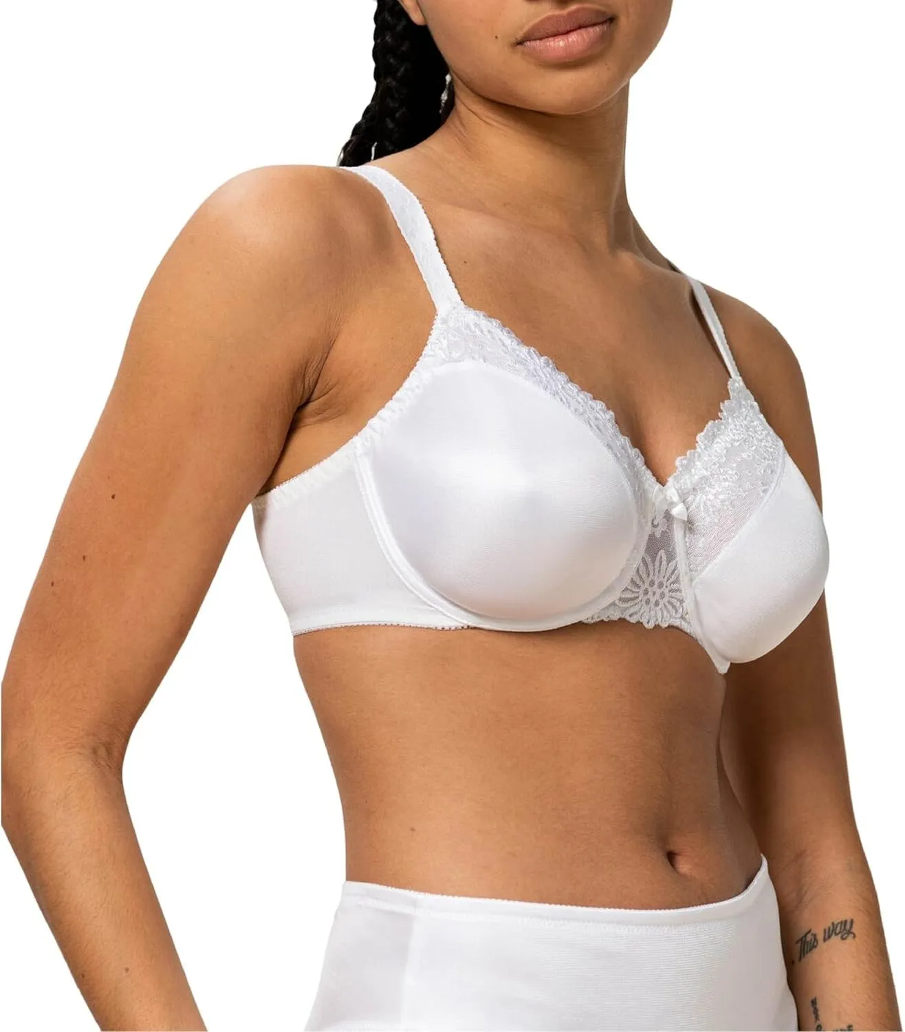 Triumph Ladyform Soft W Minimizing Bra for Women - Soft Full-Coverage Underwire Bra with All-Day Comfort - Sizes C-DDD
