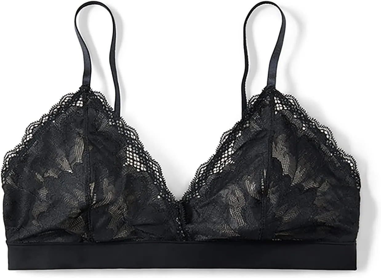 True & Co Women's Soft Lace Wirefree Bralette