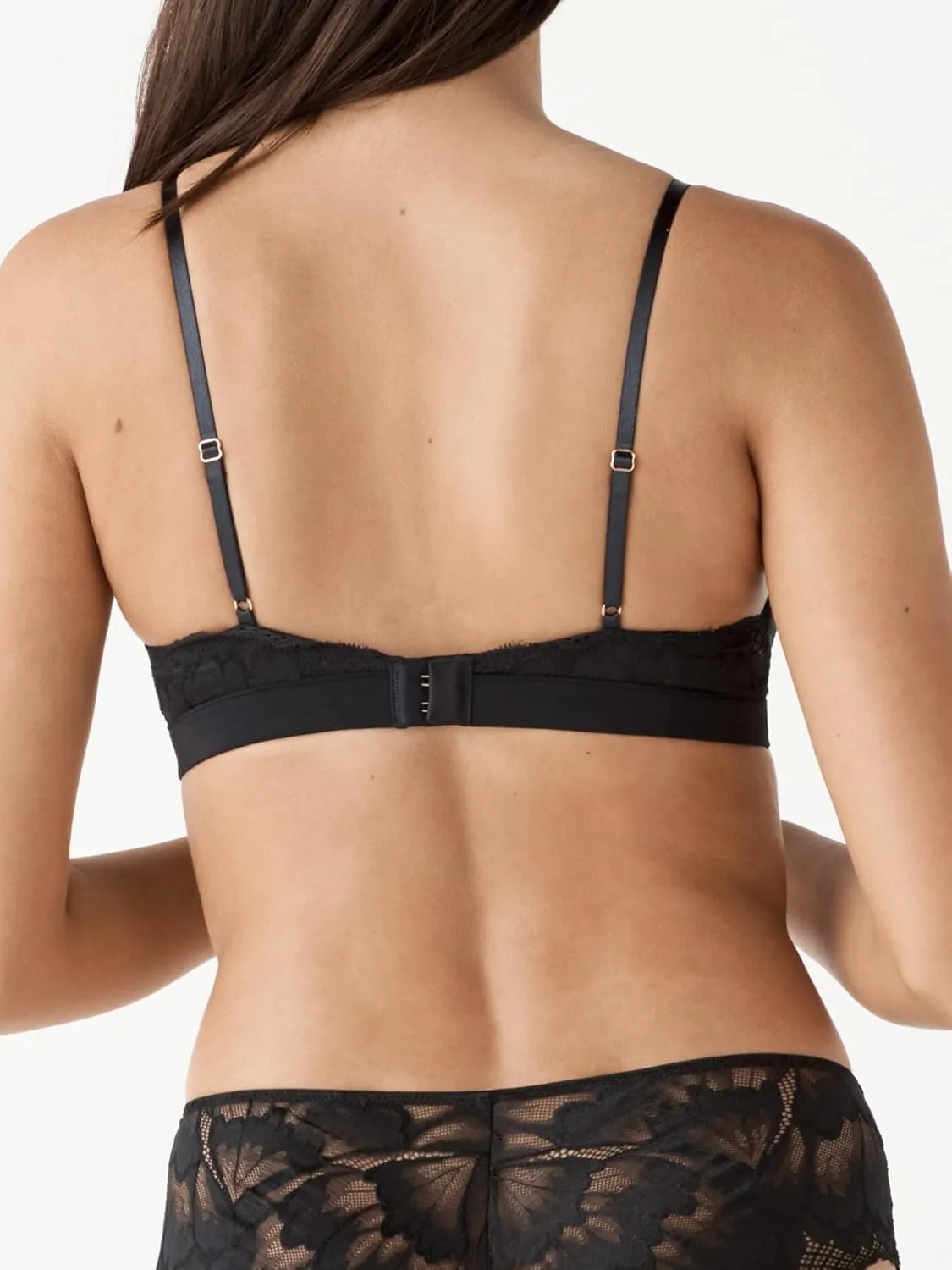 True & Co Women's Soft Lace Wirefree Bralette