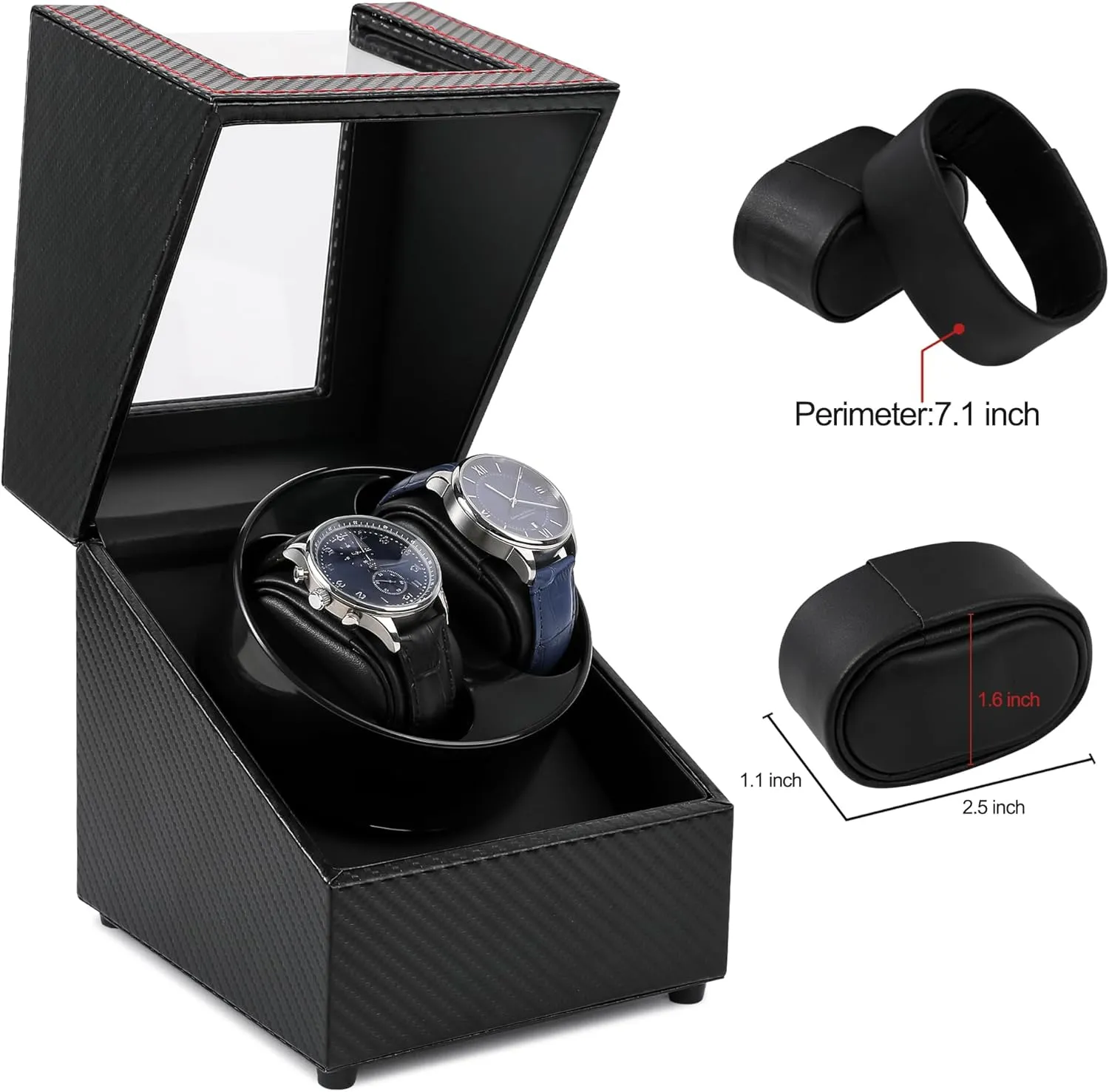 Watch Winders for Automatic Watches, Single Automatic Watch Winder for Rolex with Quiet Japanese Motor for Mens or Ladies
