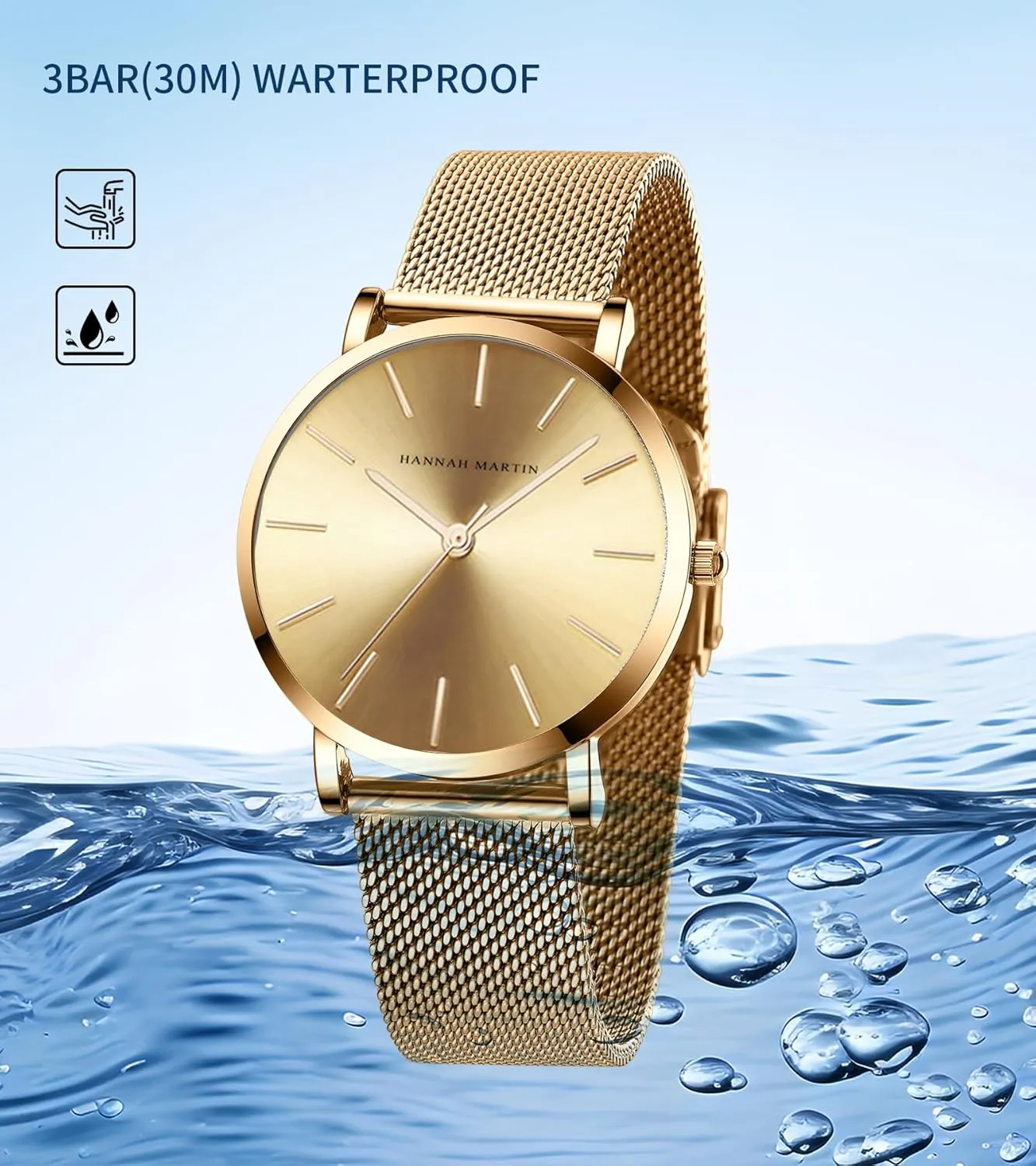 Watches for Women Waterproof Ladies Analog Quartz Wrist Watches Stainless Steel Band Fashion Dainty Female Watch Luxury Bracelet Diamond