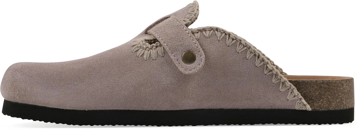 WHITE MOUNTAIN Women's Bendees Contrast-Stitched Signature Comfort-Molded Footbed Clog