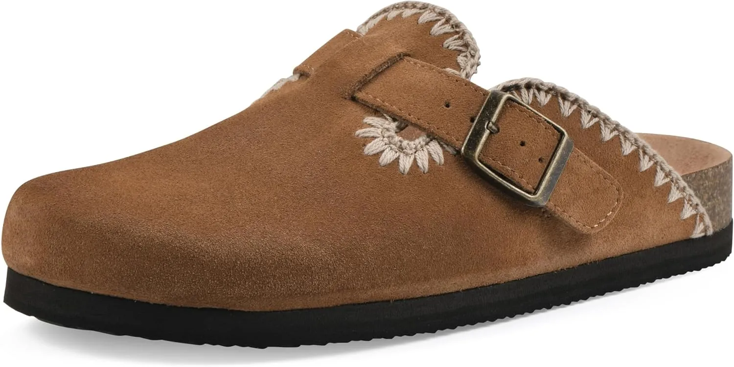 WHITE MOUNTAIN Women's Bendees Contrast-Stitched Signature Comfort-Molded Footbed Clog