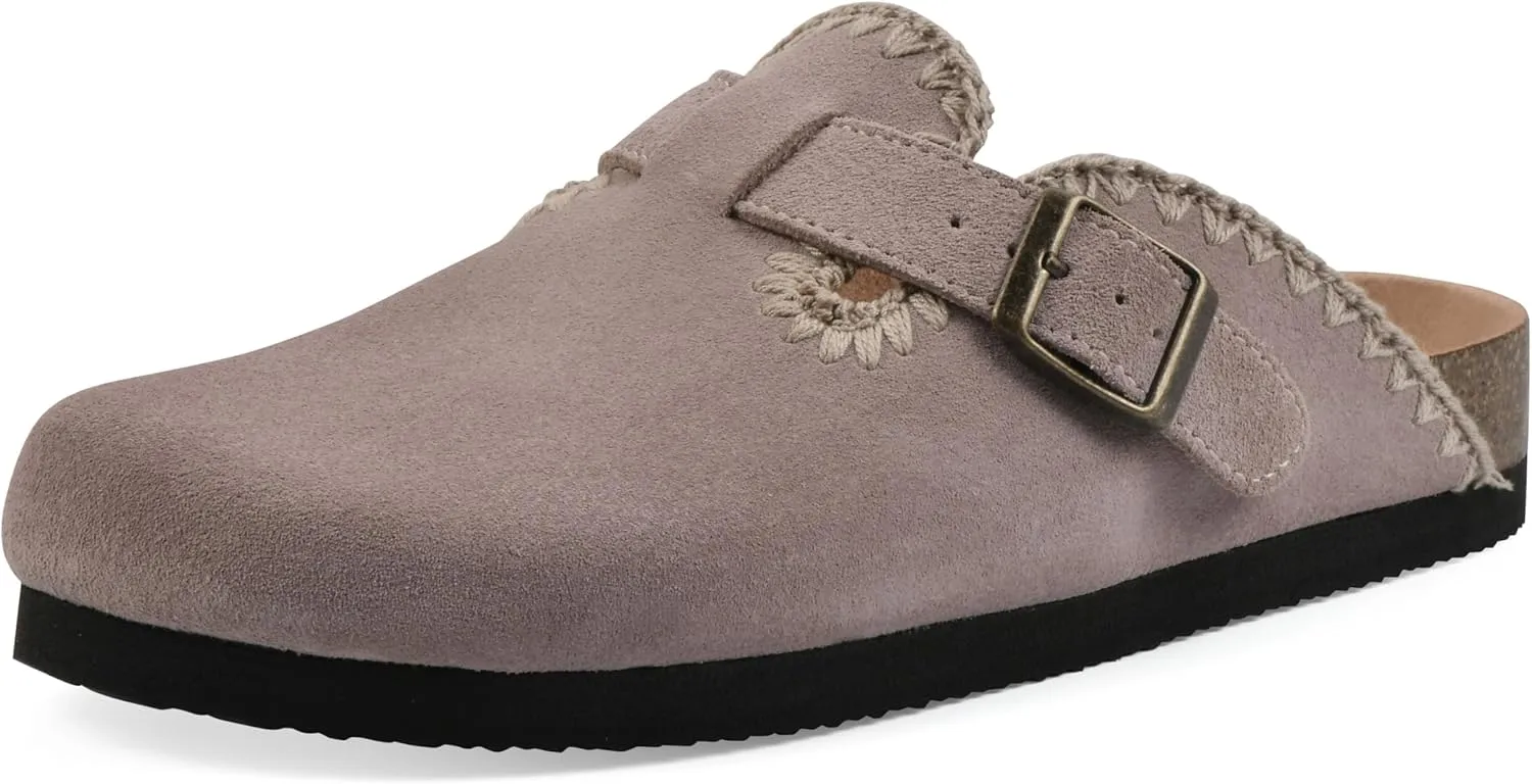 WHITE MOUNTAIN Women's Bendees Contrast-Stitched Signature Comfort-Molded Footbed Clog
