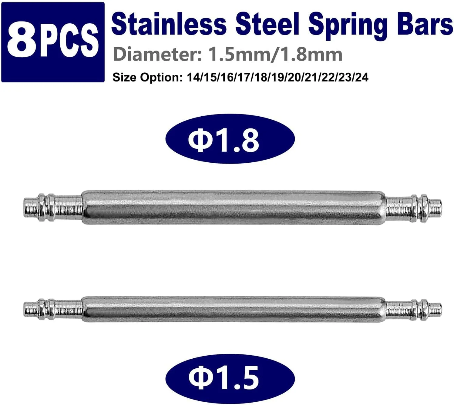 WOCCI 20mm Spring Bars, Pins for 20mm Watch Band