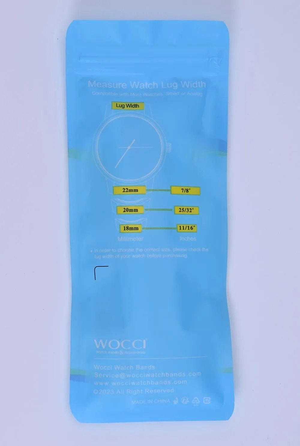 WOCCI Watch Bands, Sailcloth Canvas Fabric, Quick Release, Compatible Watch Lug Width 18mm 19mm 20mm 22mm 24mm