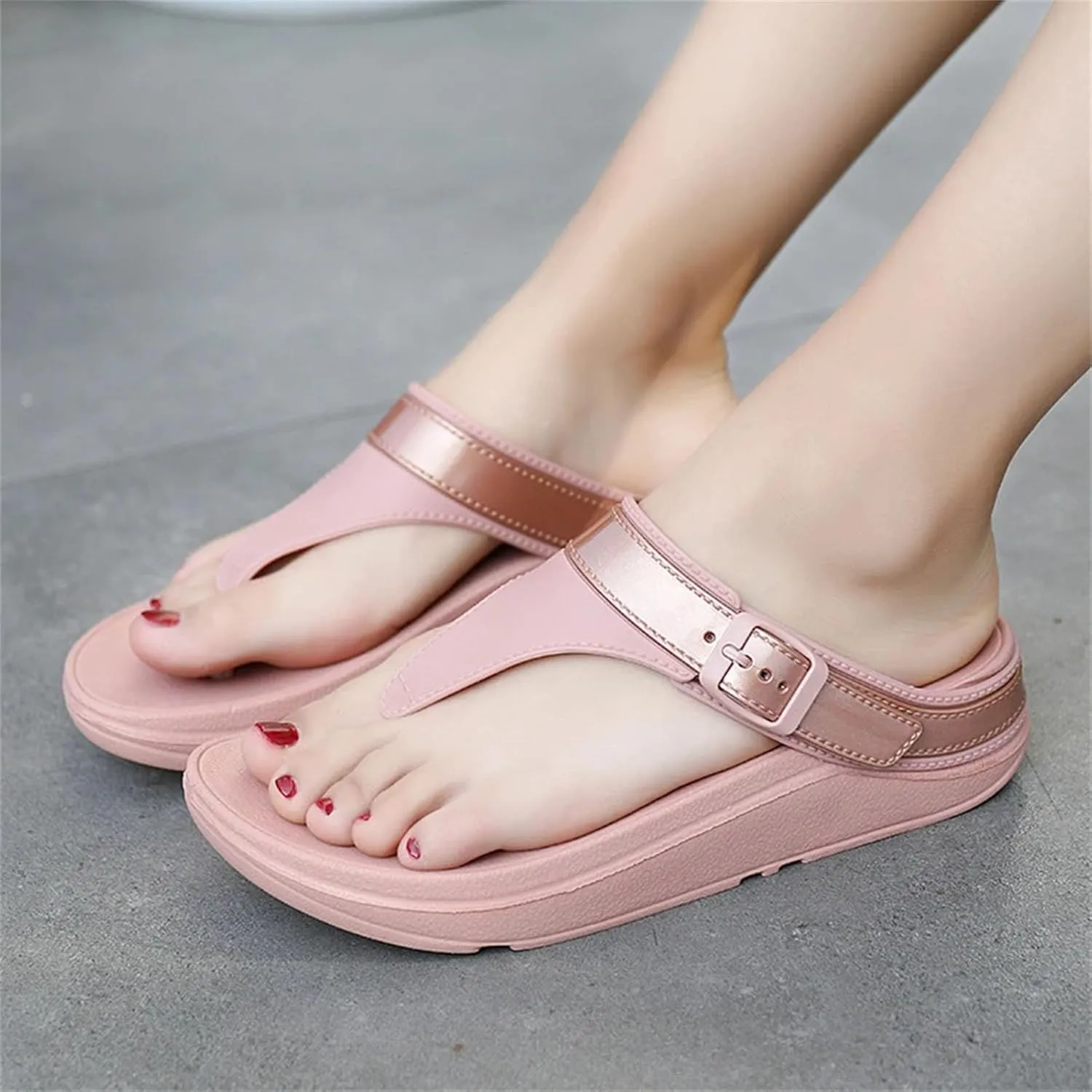 Women's Anti-Slip Beach Sandals - Summer Casual Soft Bottom Flip-Flops