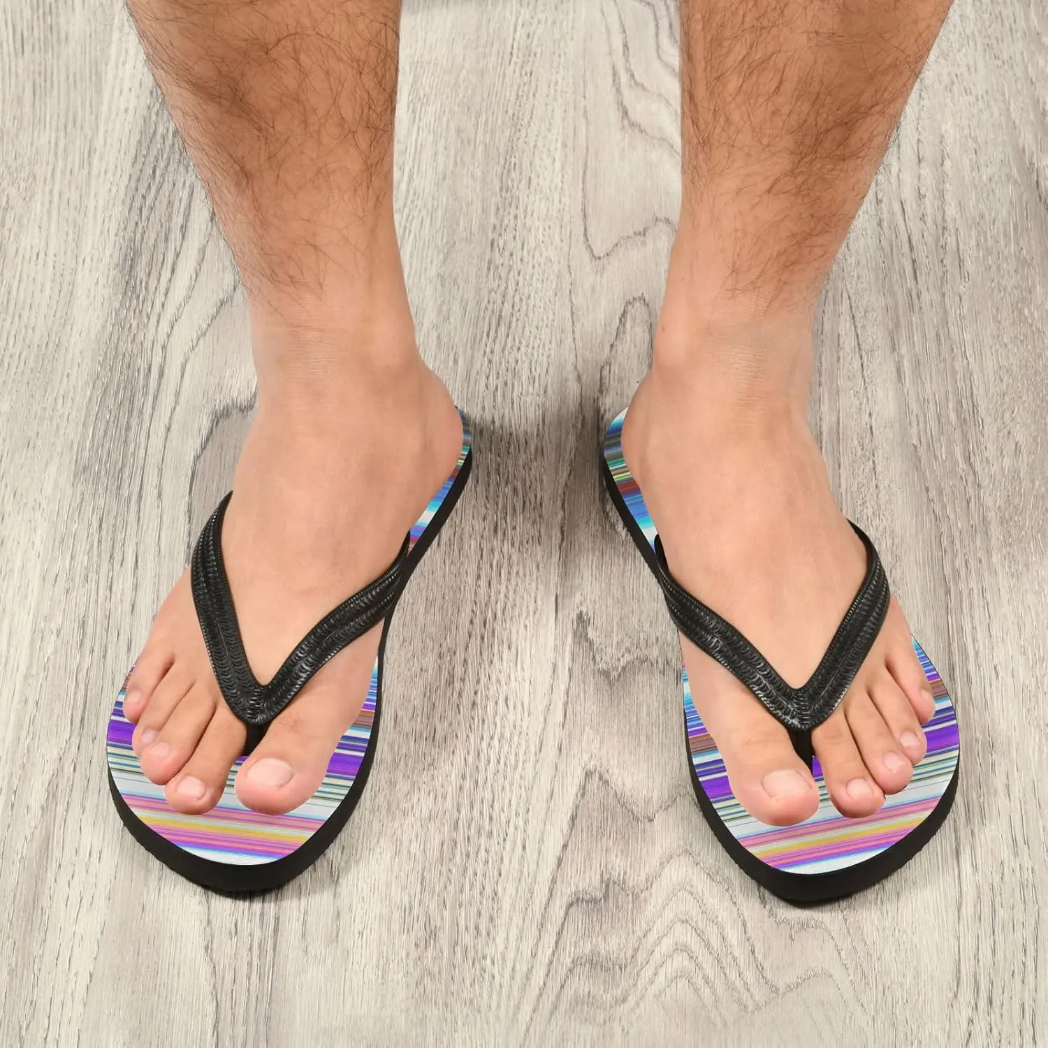 Womens Flip Flops Pastel Mexican Strips Summer Beach Sandals Casual Thong Slippers Comfortable Shower Slippers Non Slip Water Sandals shoes XS
