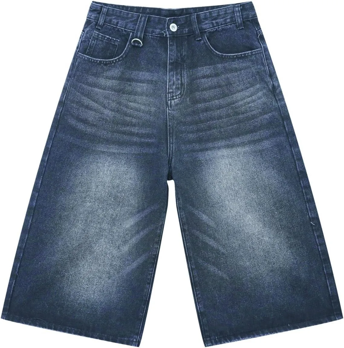 Women's Jeans Shorts High Waisted Casual Stretchy Wide Leg Girls Trendy Summer Y2k Baggy Vintage Capri Denim Pants