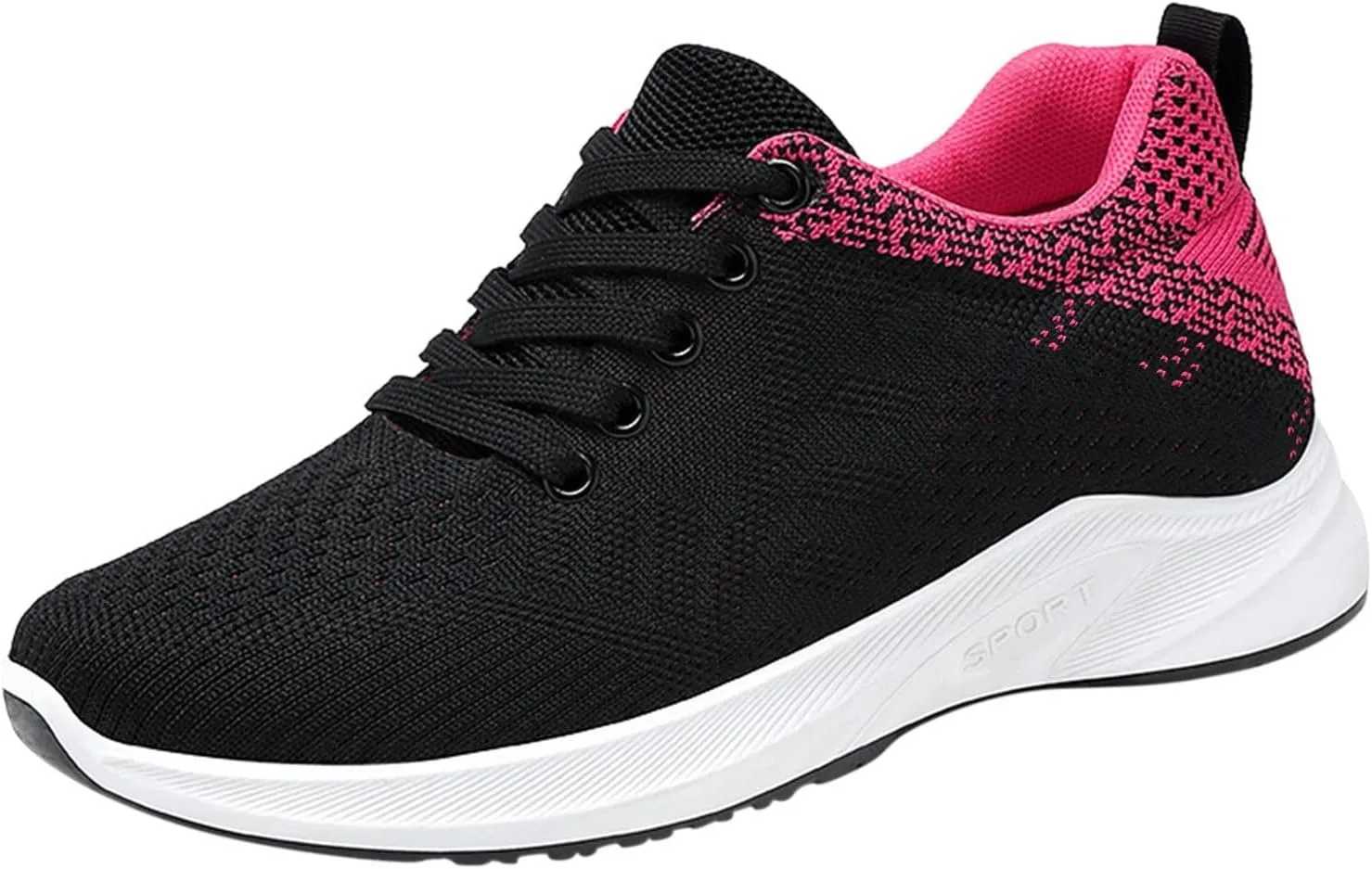 Women's Mesh Sneakers Lace Up Lightweight Casual Sneakers Comfortable Non-Slip Breathable Walking Shoes Orthopedic Shoes with Arch Support