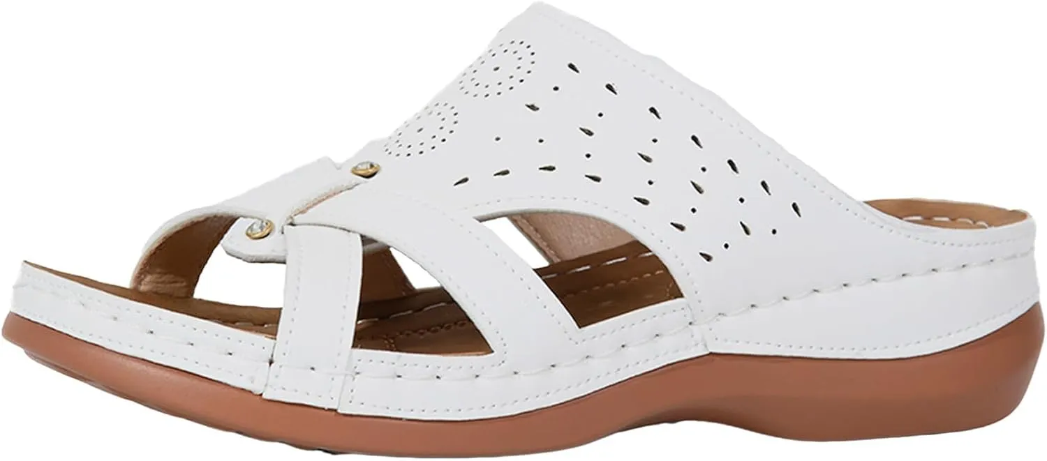 Womens Sandals Dressy Summer Comfortable Sandals Casual Breathable Slippers Non Slip Platform Lightweight Wedge Shoes2