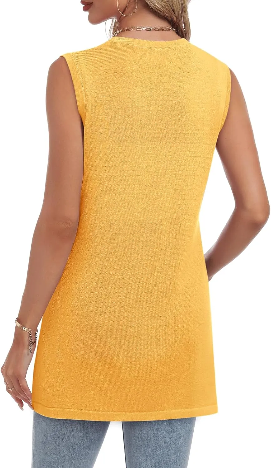 Women's Swimwear Cover Ups V Neck Button Down Sweater Vest Fashion 2025 Sleeveless Striped Cardigans