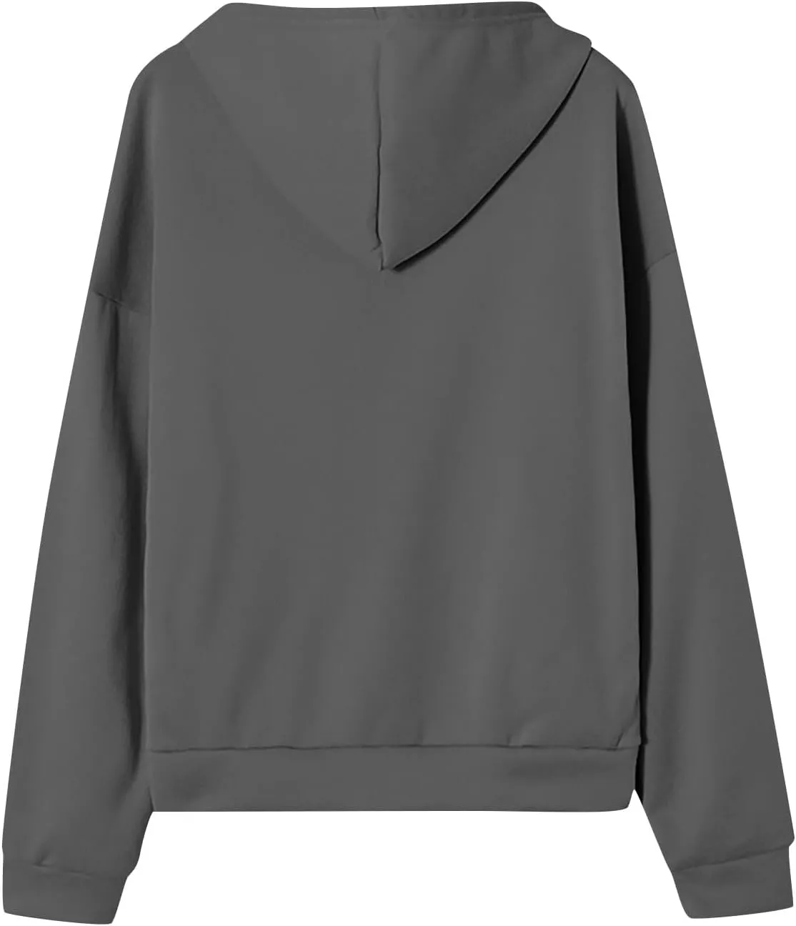 Womens Zip Up Hoodies Casual Long Sleeve Sweatershirts Oversized Drawstring Jackets with Pockets